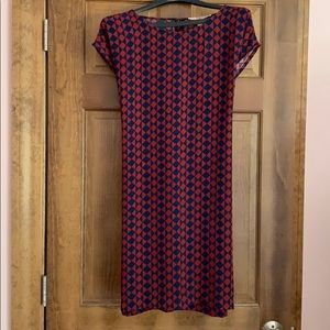 Patterned sheath dress